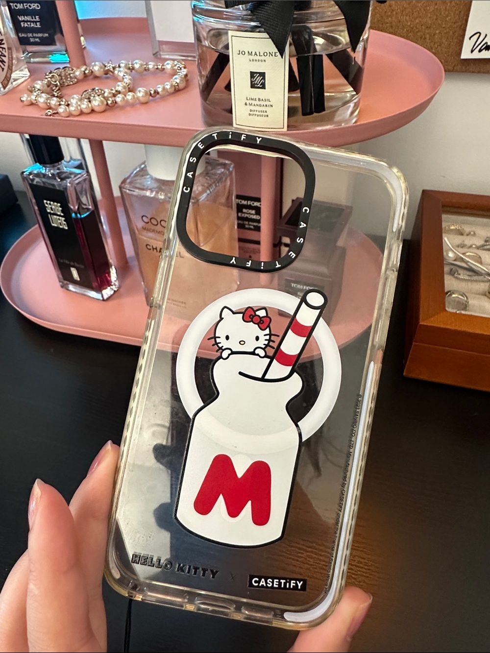 Casetify Hello Kitty Clear Phone Case with Milk Bottle Pop Socket - iPhone 14pro